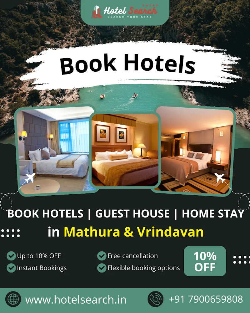 Hotel Search - Book Hotels | Guest House | Home Stay in Mathura